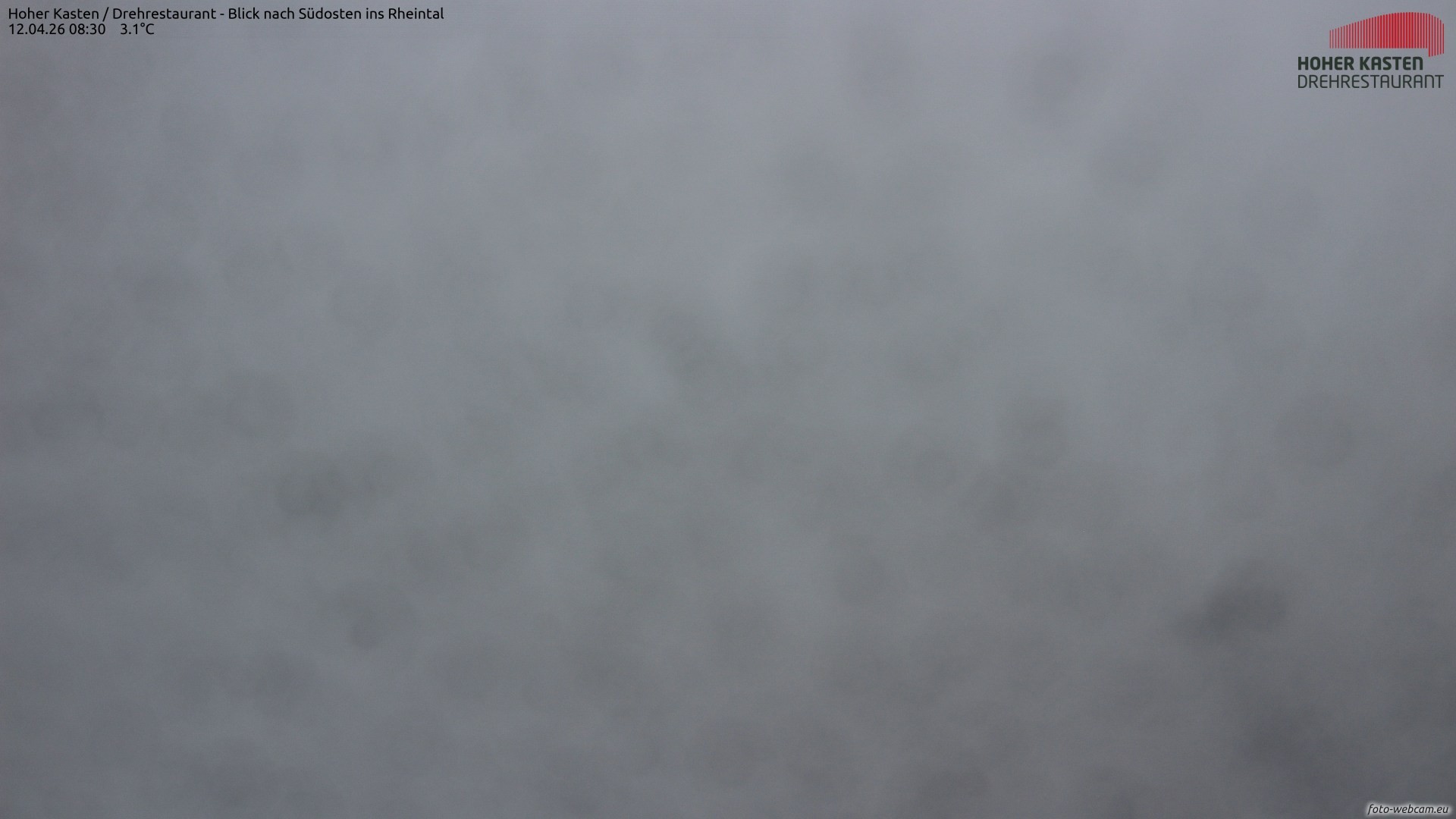 Archiv Foto Webcam Hoher Kasten - Blick ins Rheintal