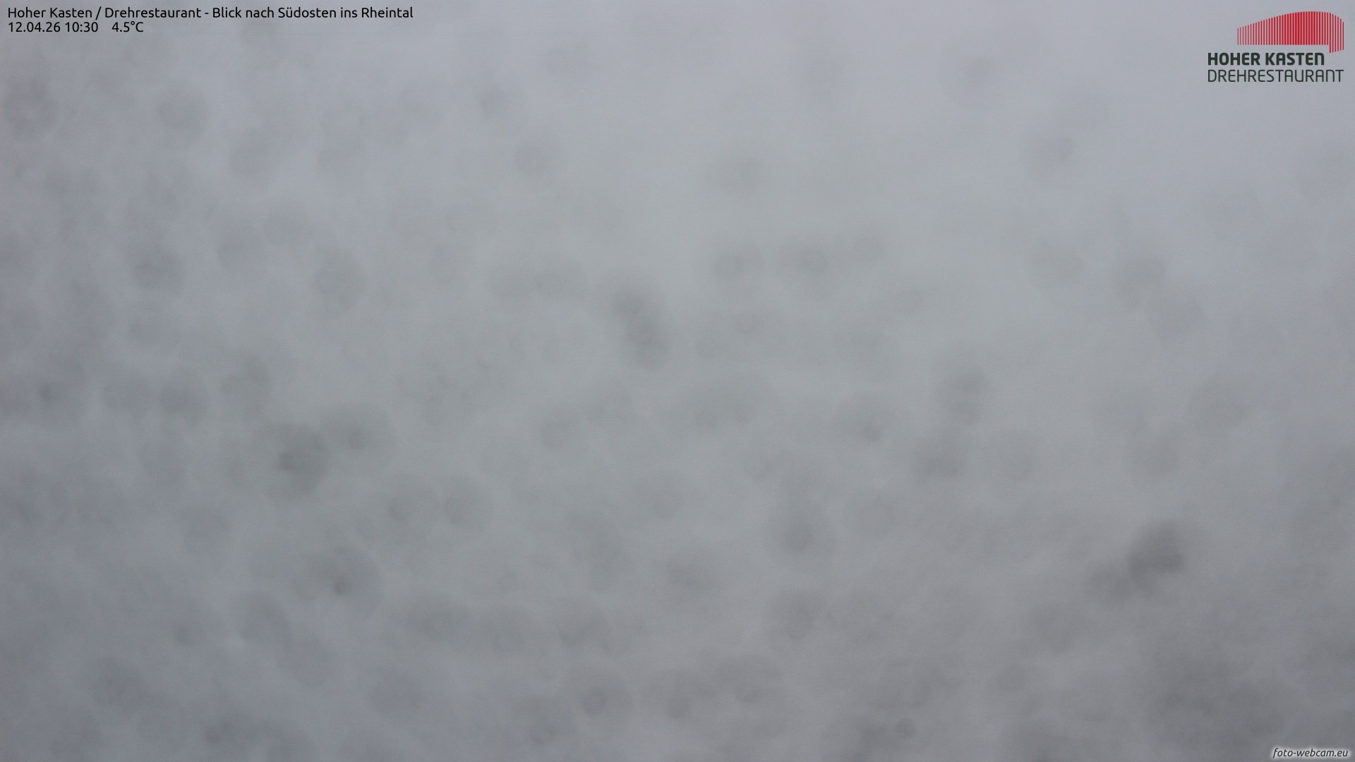 Archiv Foto Webcam Hoher Kasten - Blick ins Rheintal