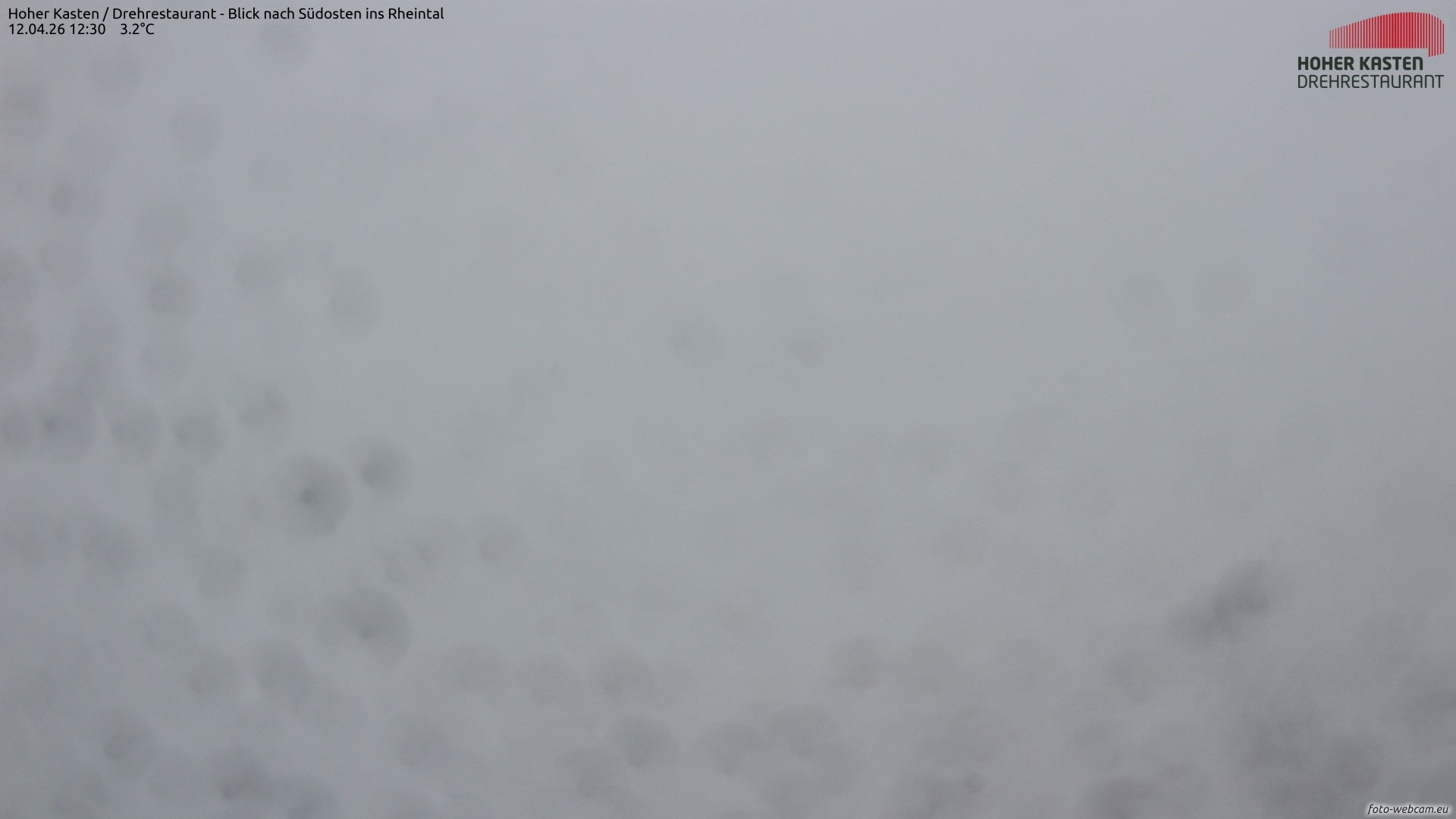 Archiv Foto Webcam Hoher Kasten - Blick ins Rheintal