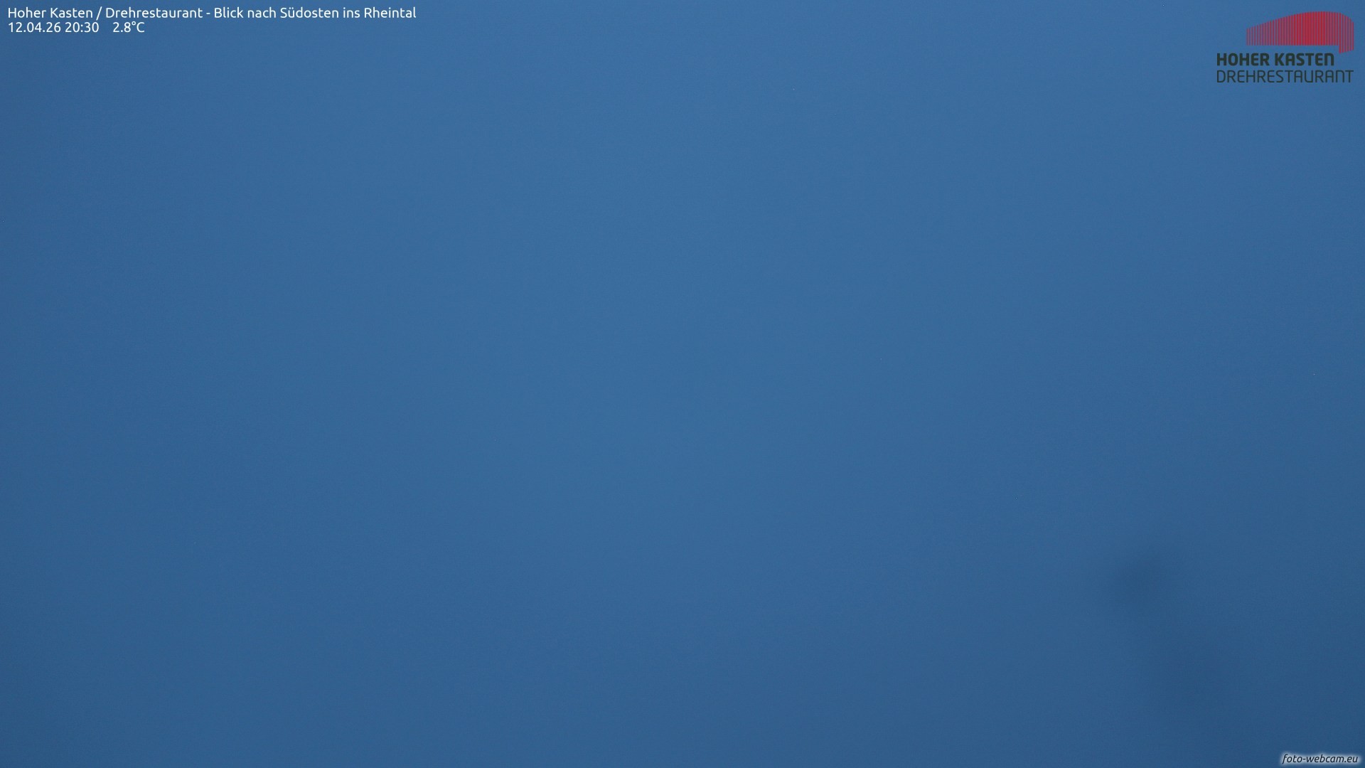 Archiv Foto Webcam Hoher Kasten - Blick ins Rheintal