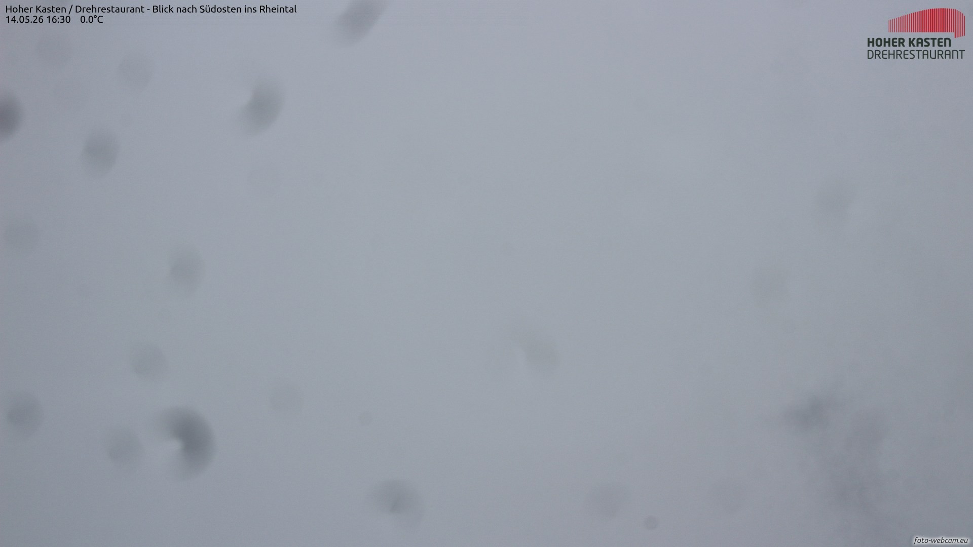 Archived image Webcam Hoher Kasten - View to the Rheintal