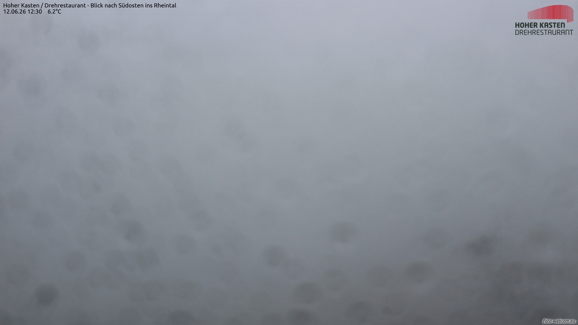 Archiv Foto Webcam Hoher Kasten - Blick ins Rheintal