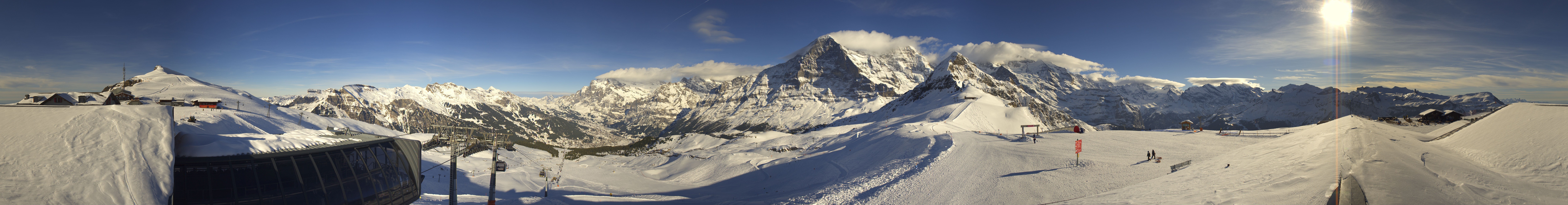 Archived image Webcam Panoramic view from the Männlichen