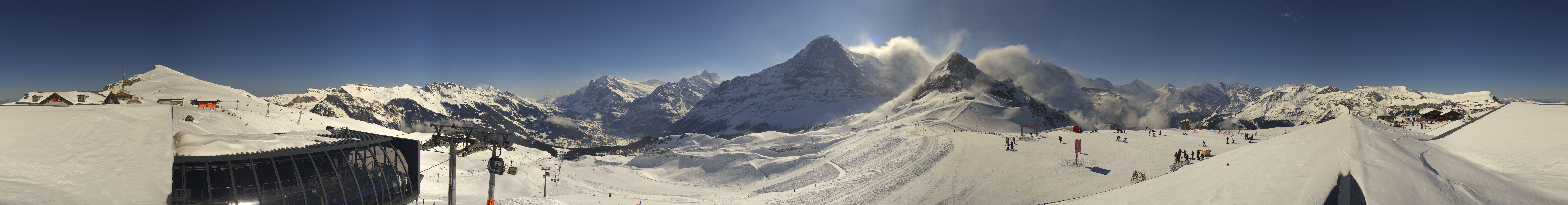 Archived image Webcam Panoramic view from the Männlichen