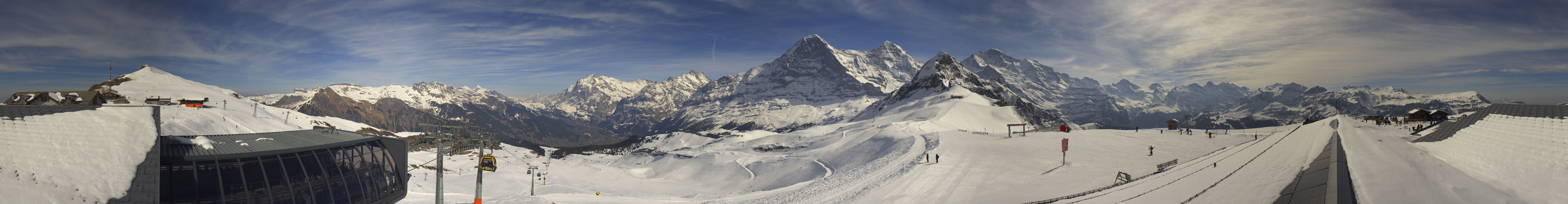 Archived image Webcam Panoramic view from the Männlichen