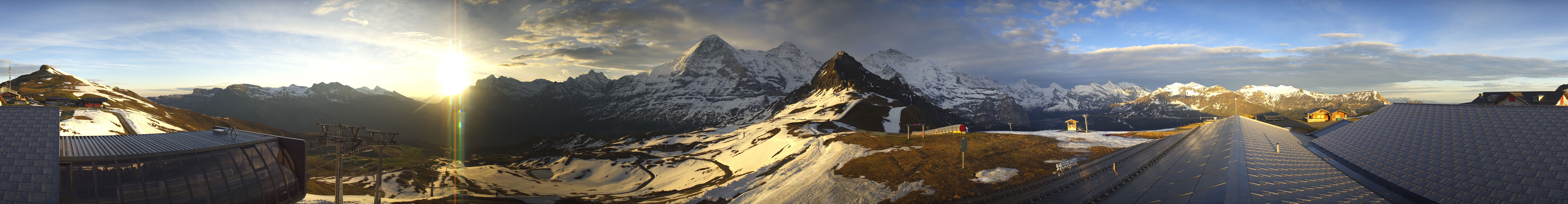 Archived image Webcam Panoramic view from the Männlichen