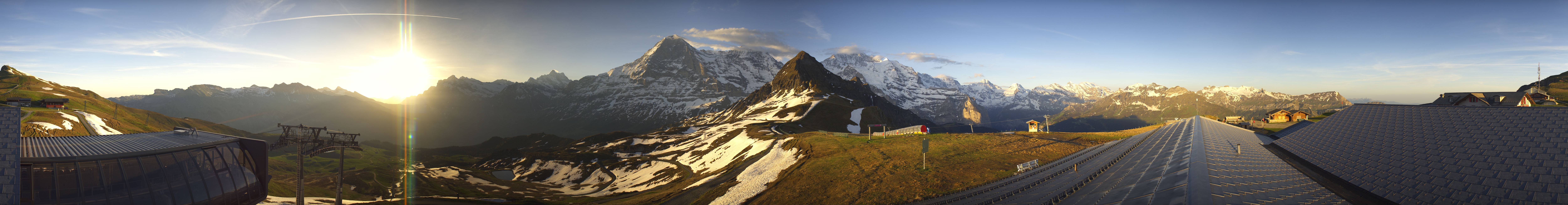 Archived image Webcam Panoramic view from the Männlichen