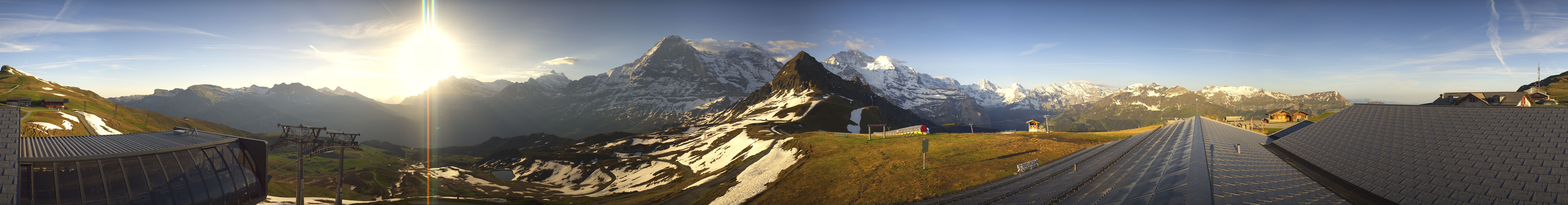 Archived image Webcam Panoramic view from the Männlichen