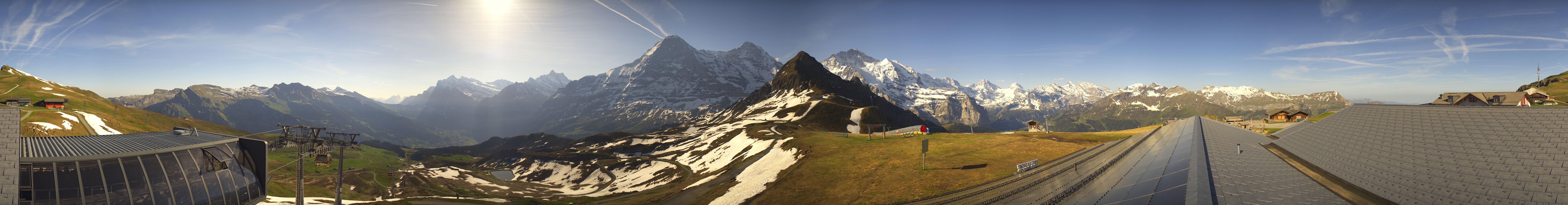 Archived image Webcam Panoramic view from the Männlichen