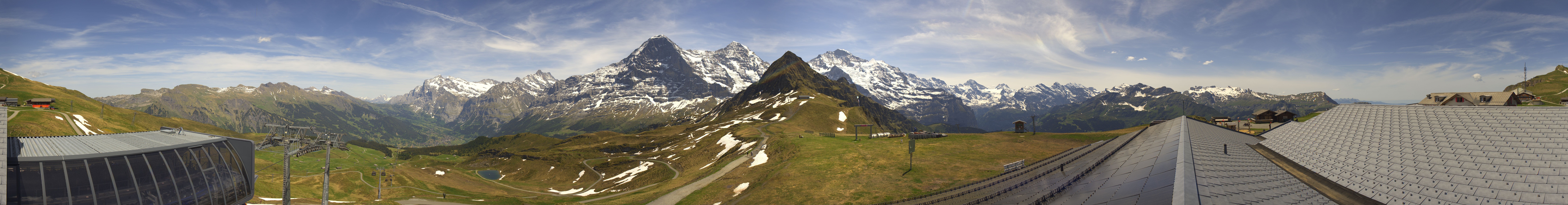 Archived image Webcam Panoramic view from the Männlichen