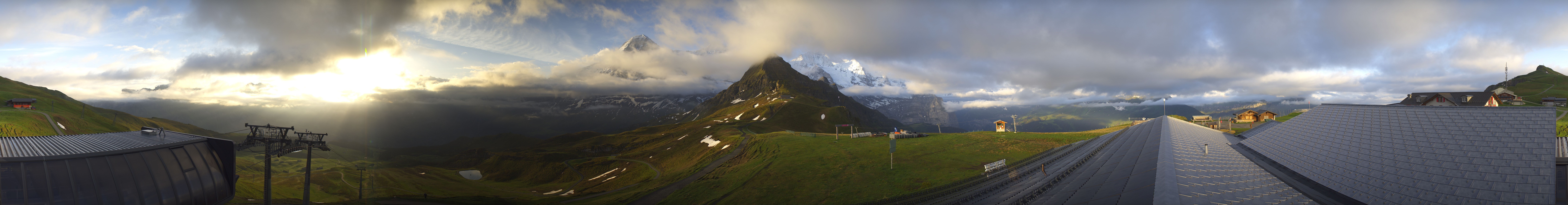 Archived image Webcam Panoramic view from the Männlichen