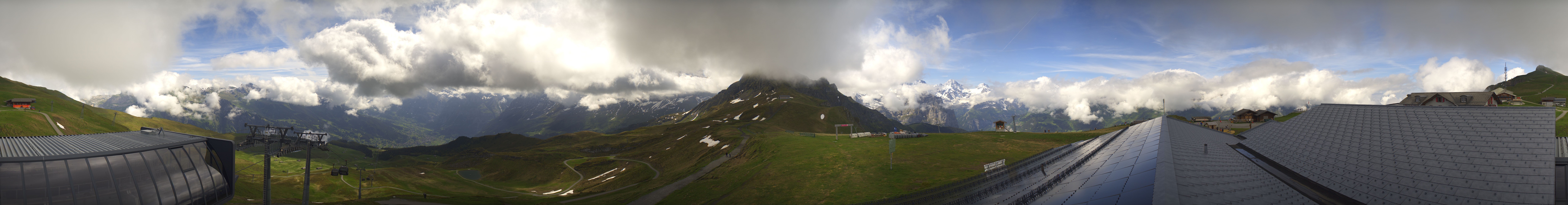 Archived image Webcam Panoramic view from the Männlichen