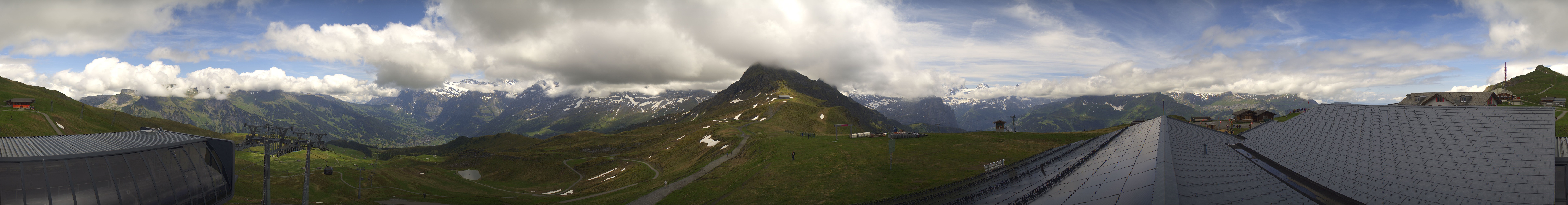 Archived image Webcam Panoramic view from the Männlichen