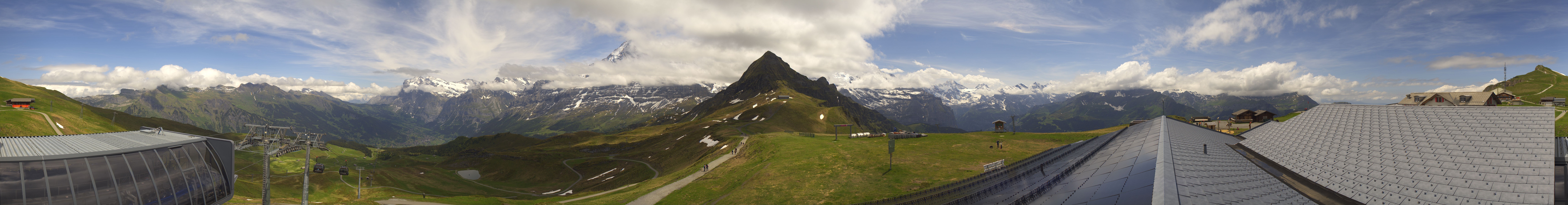 Archived image Webcam Panoramic view from the Männlichen