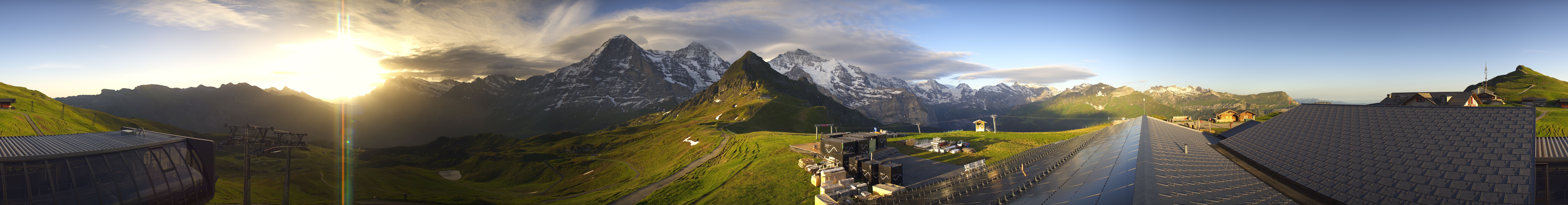 Archived image Webcam Panoramic view from the Männlichen