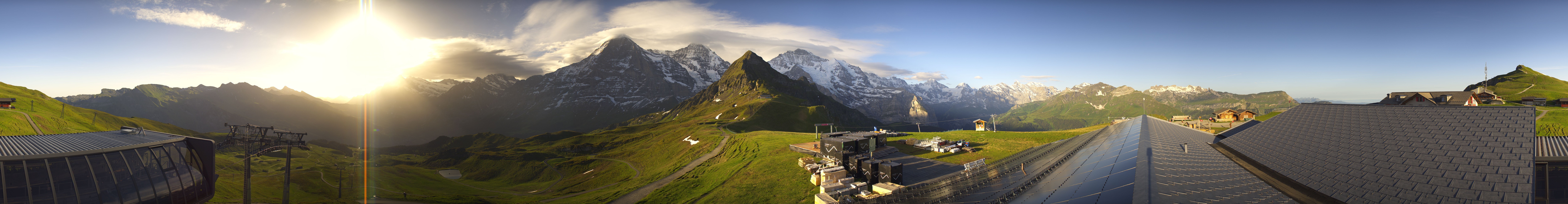 Archived image Webcam Panoramic view from the Männlichen