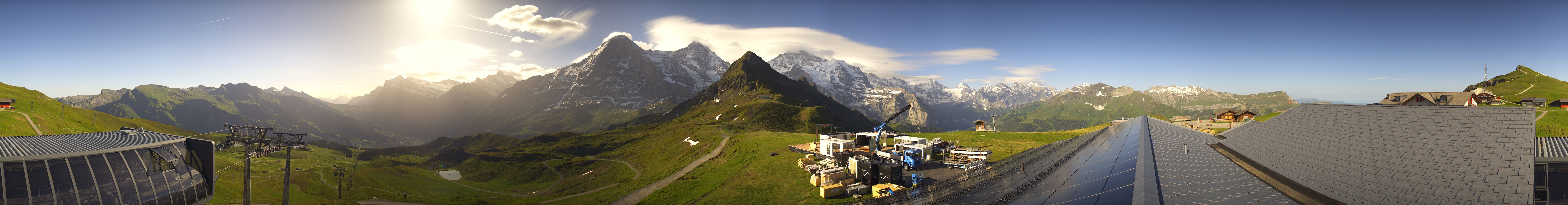 Archived image Webcam Panoramic view from the Männlichen