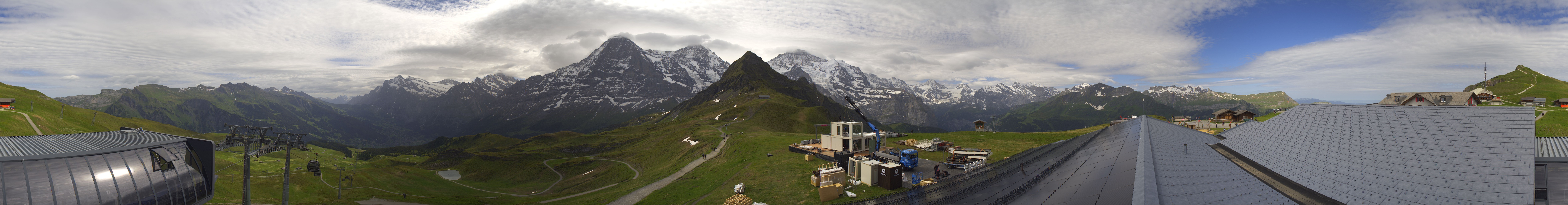 Archived image Webcam Panoramic view from the Männlichen