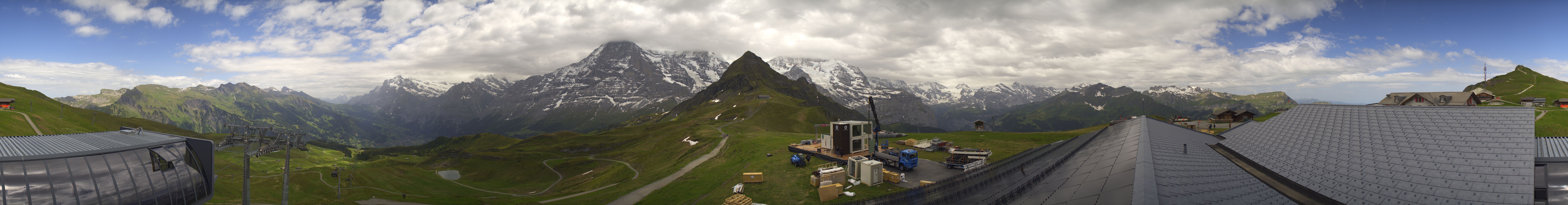 Archived image Webcam Panoramic view from the Männlichen