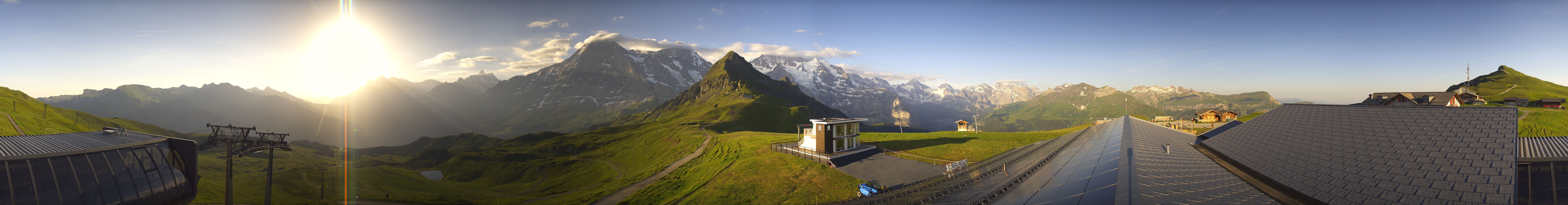 Archived image Webcam Panoramic view from the Männlichen