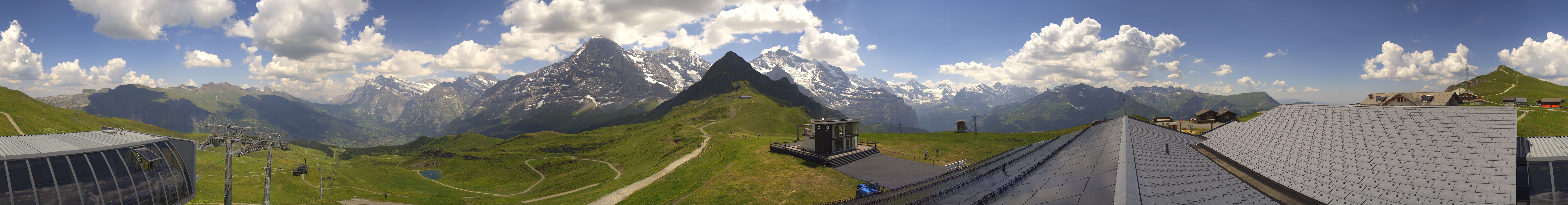 Archived image Webcam Panoramic view from the Männlichen