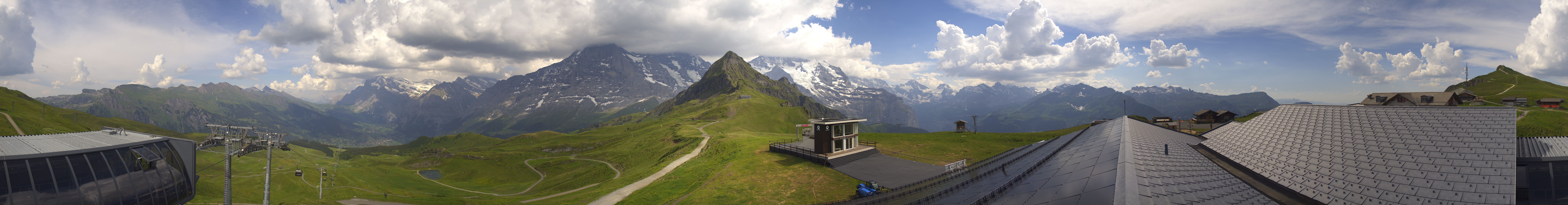 Archived image Webcam Panoramic view from the Männlichen