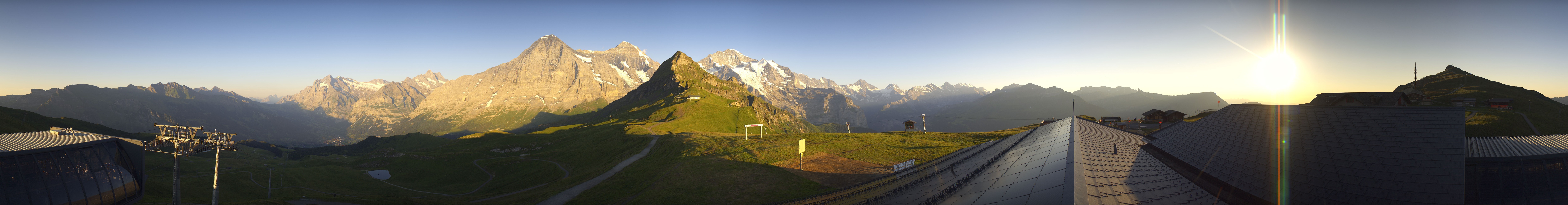 Archived image Webcam Panoramic view from the Männlichen