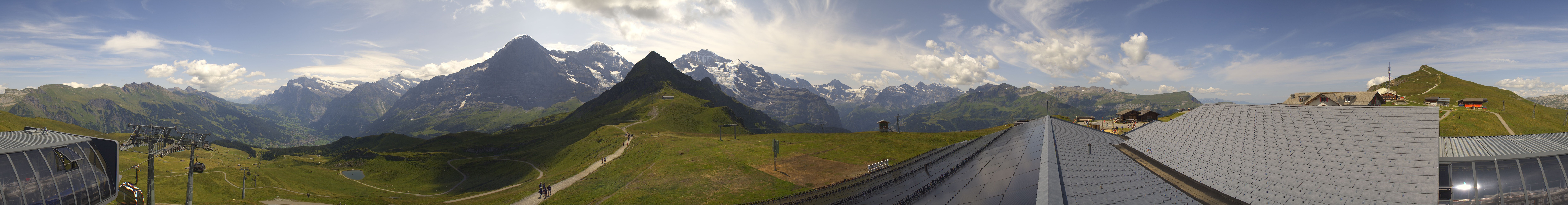 Archived image Webcam Panoramic view from the Männlichen