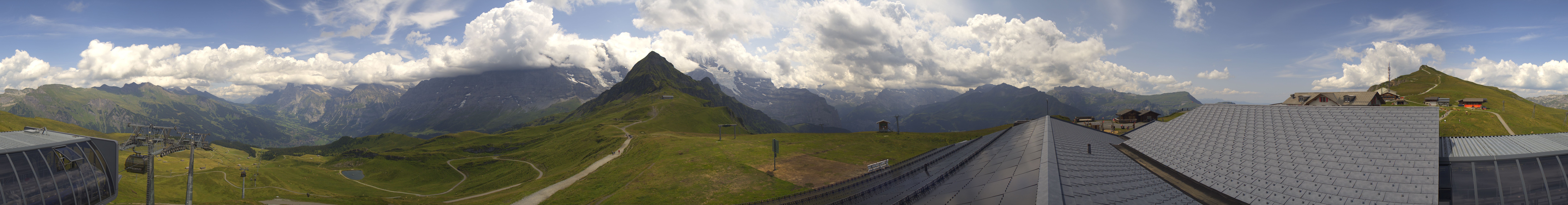Archived image Webcam Panoramic view from the Männlichen