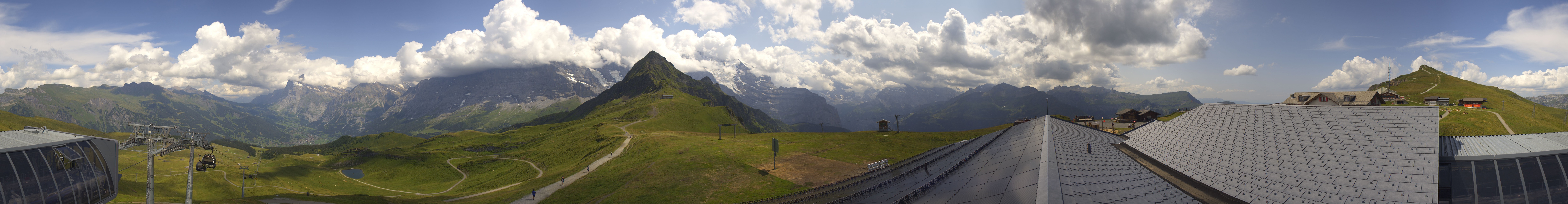 Archived image Webcam Panoramic view from the Männlichen
