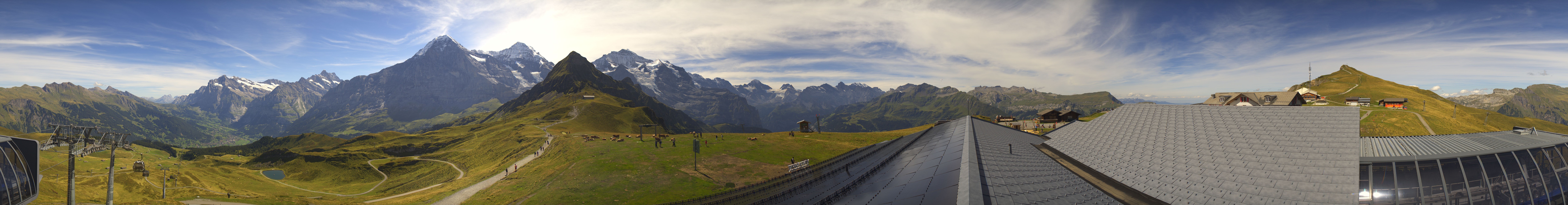 Archived image Webcam Panoramic view from the Männlichen