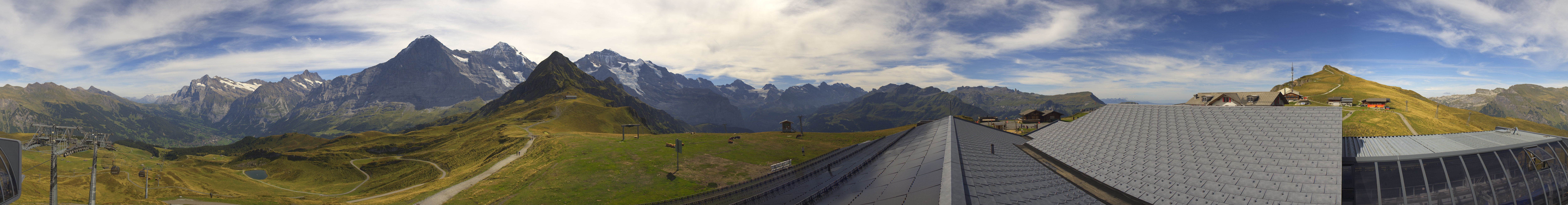Archived image Webcam Panoramic view from the Männlichen