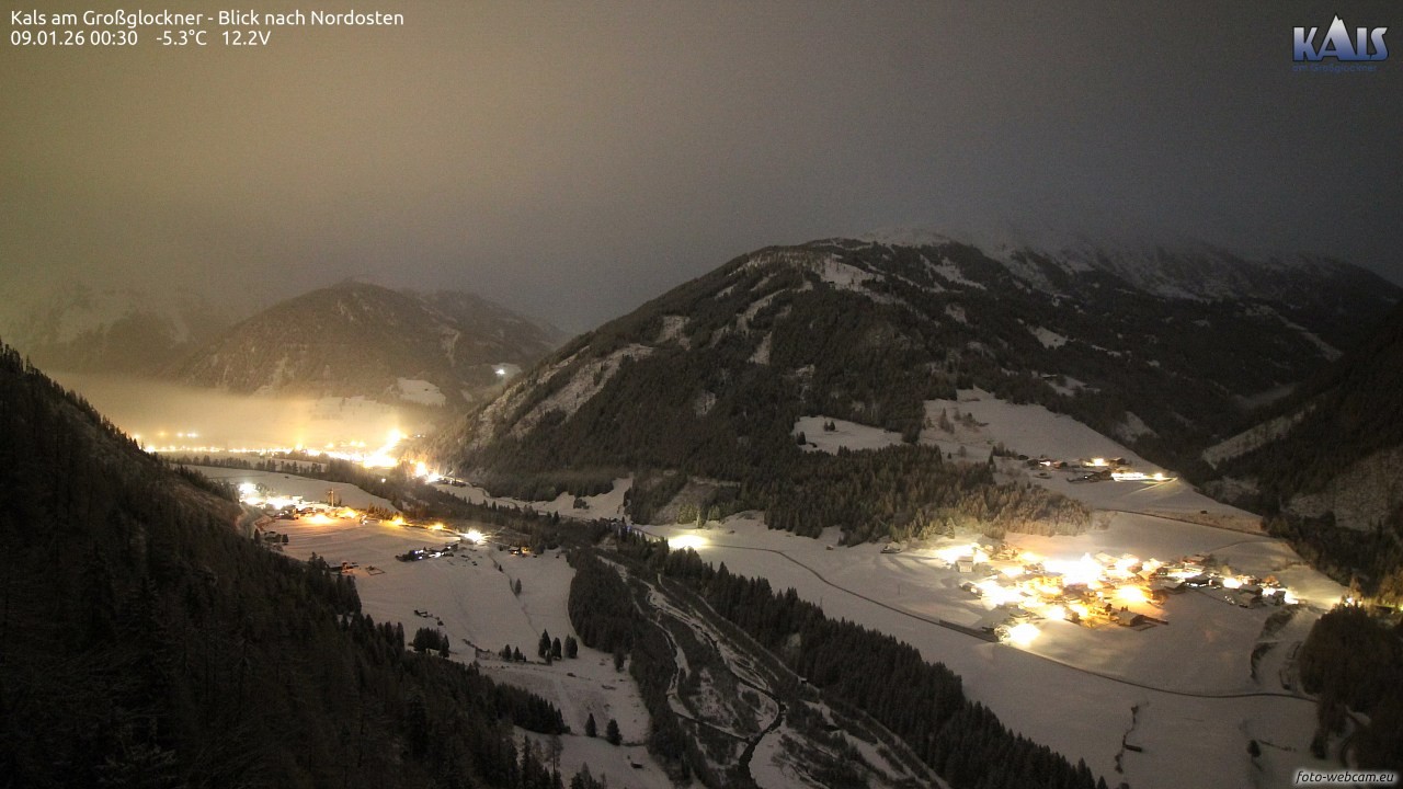 Archiv Foto Webcam Kals am Großglockner - Nordost