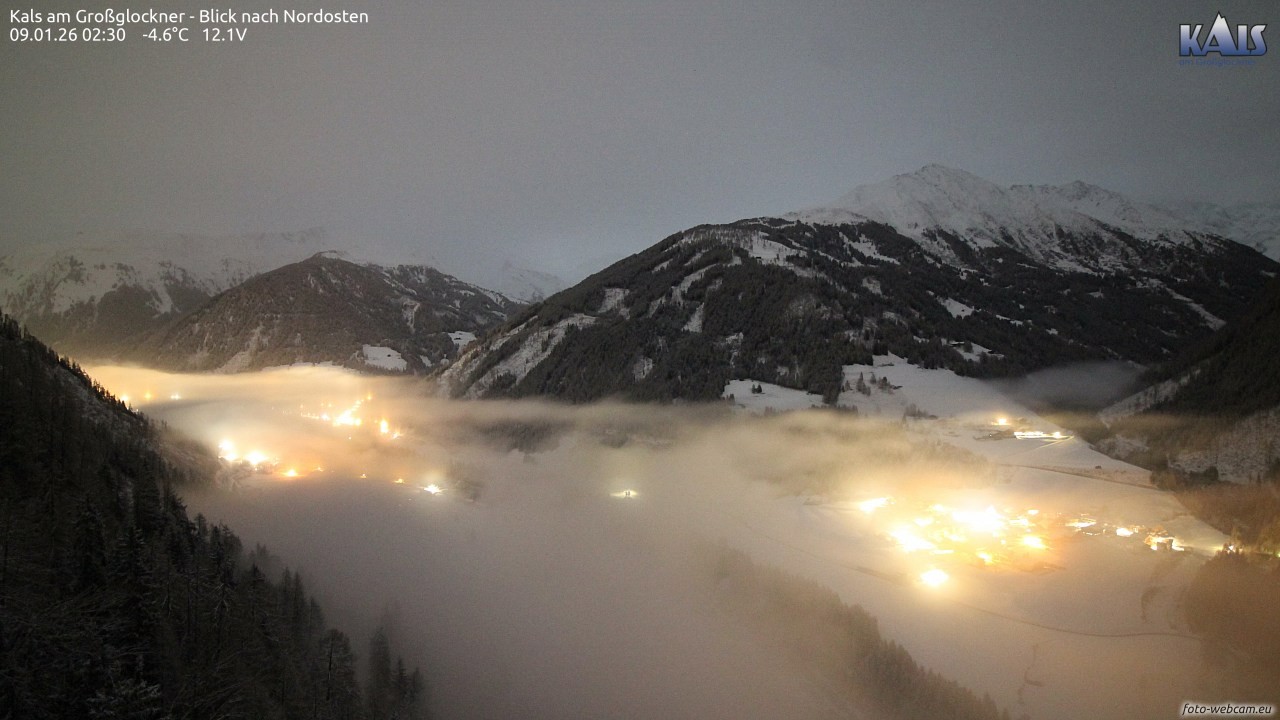 Archiv Foto Webcam Kals am Großglockner - Nordost