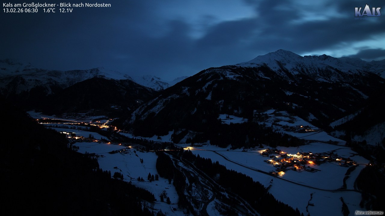 Archiv Foto Webcam Kals am Großglockner - Nordost
