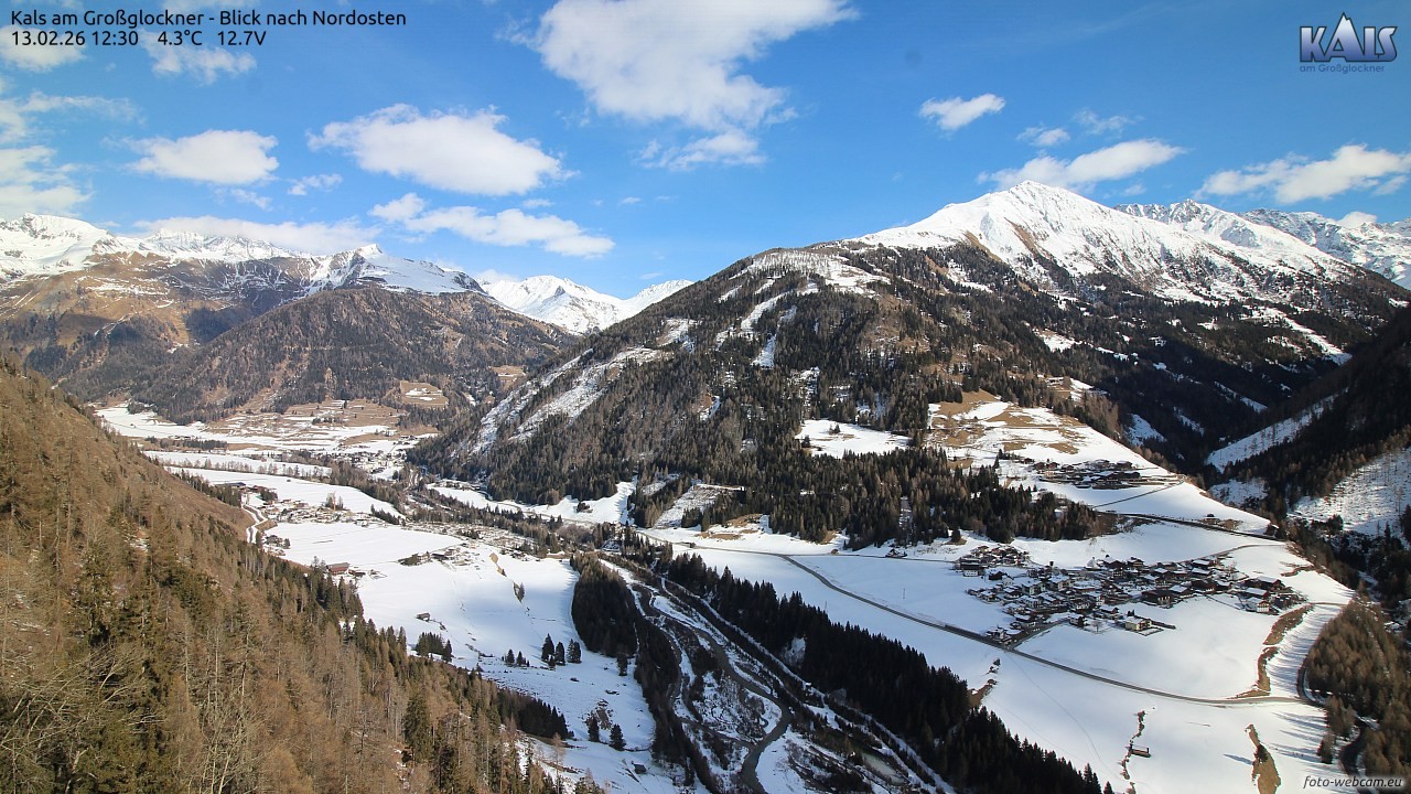 Archiv Foto Webcam Kals am Großglockner - Nordost