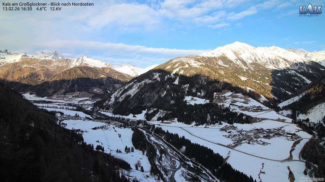Archiv Foto Webcam Kals am Großglockner - Nordost
