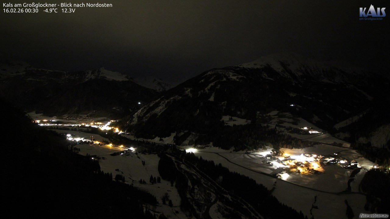 Archiv Foto Webcam Kals am Großglockner - Nordost