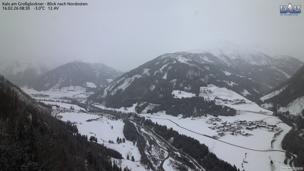 Archiv Foto Webcam Kals am Großglockner - Nordost