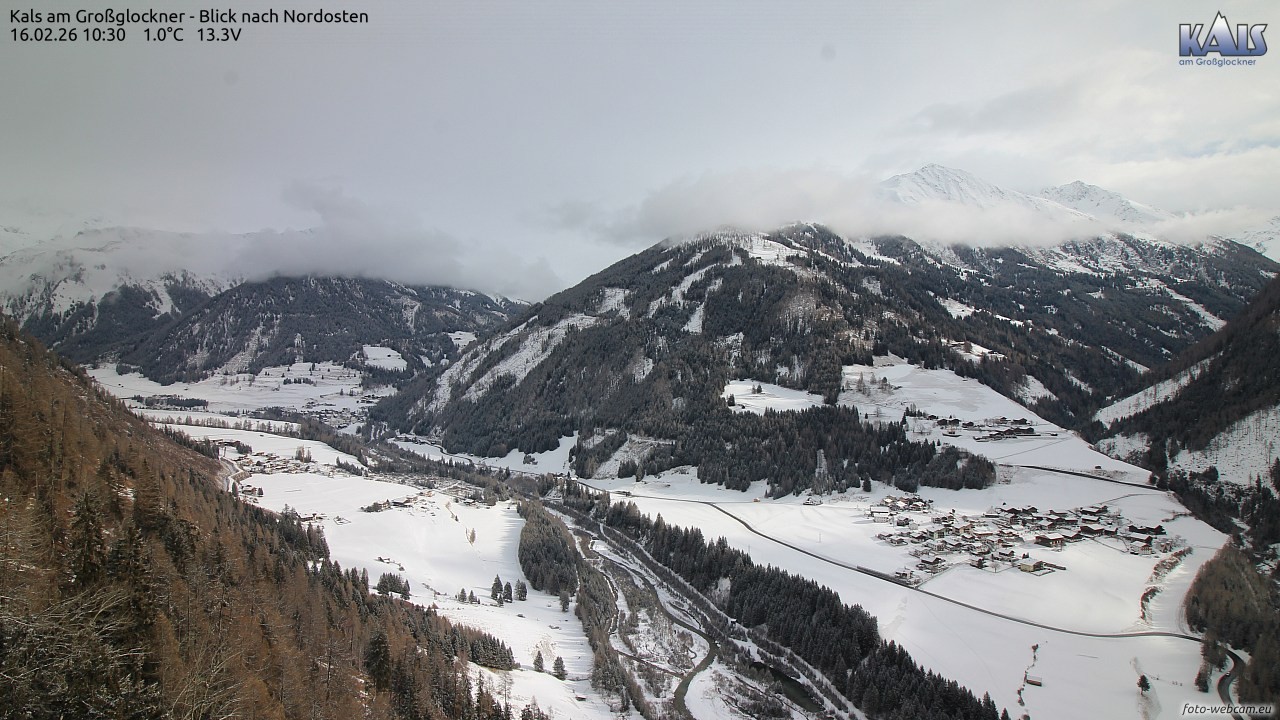 Archiv Foto Webcam Kals am Großglockner - Nordost