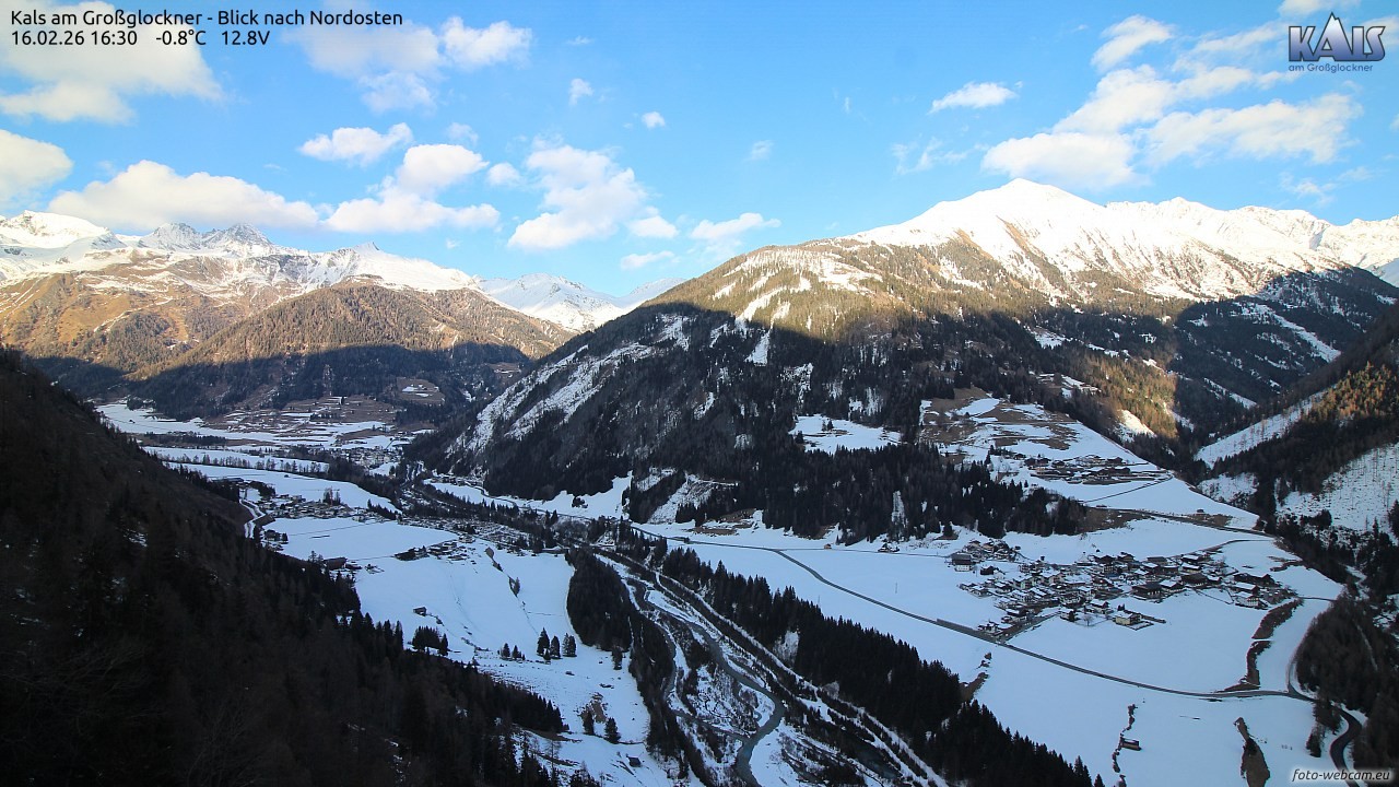 Archiv Foto Webcam Kals am Großglockner - Nordost