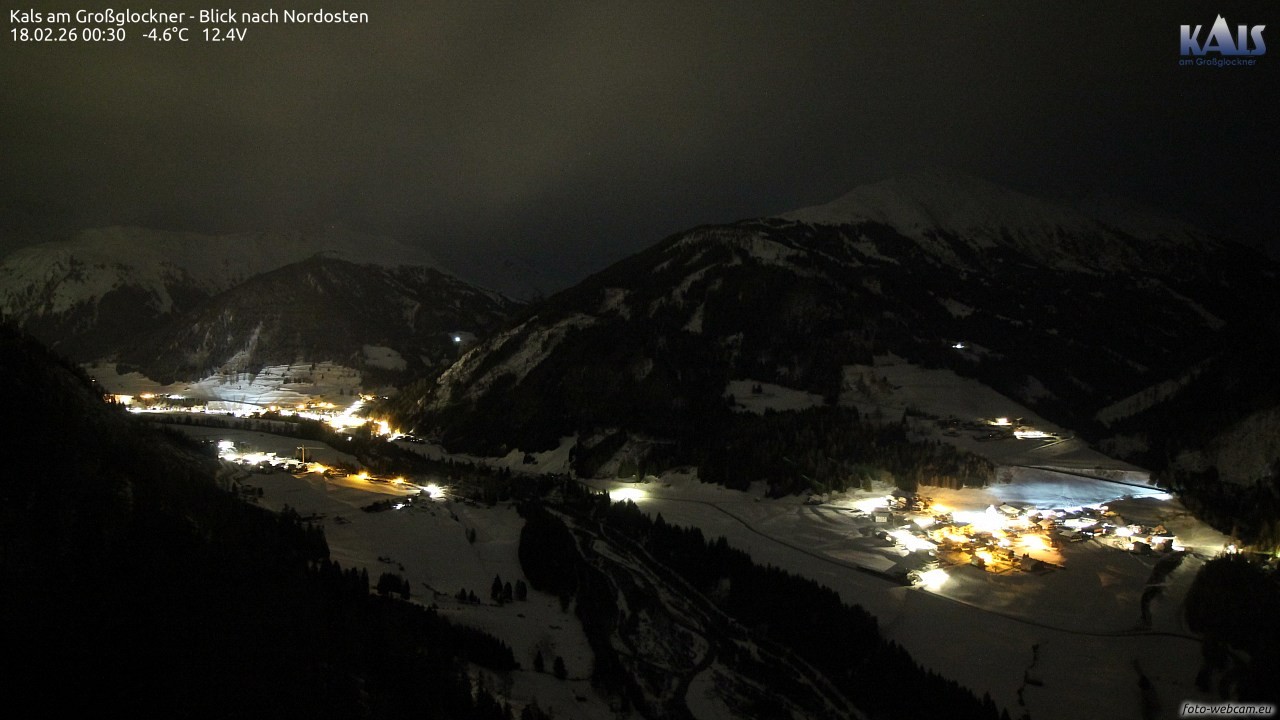 Archiv Foto Webcam Kals am Großglockner - Nordost