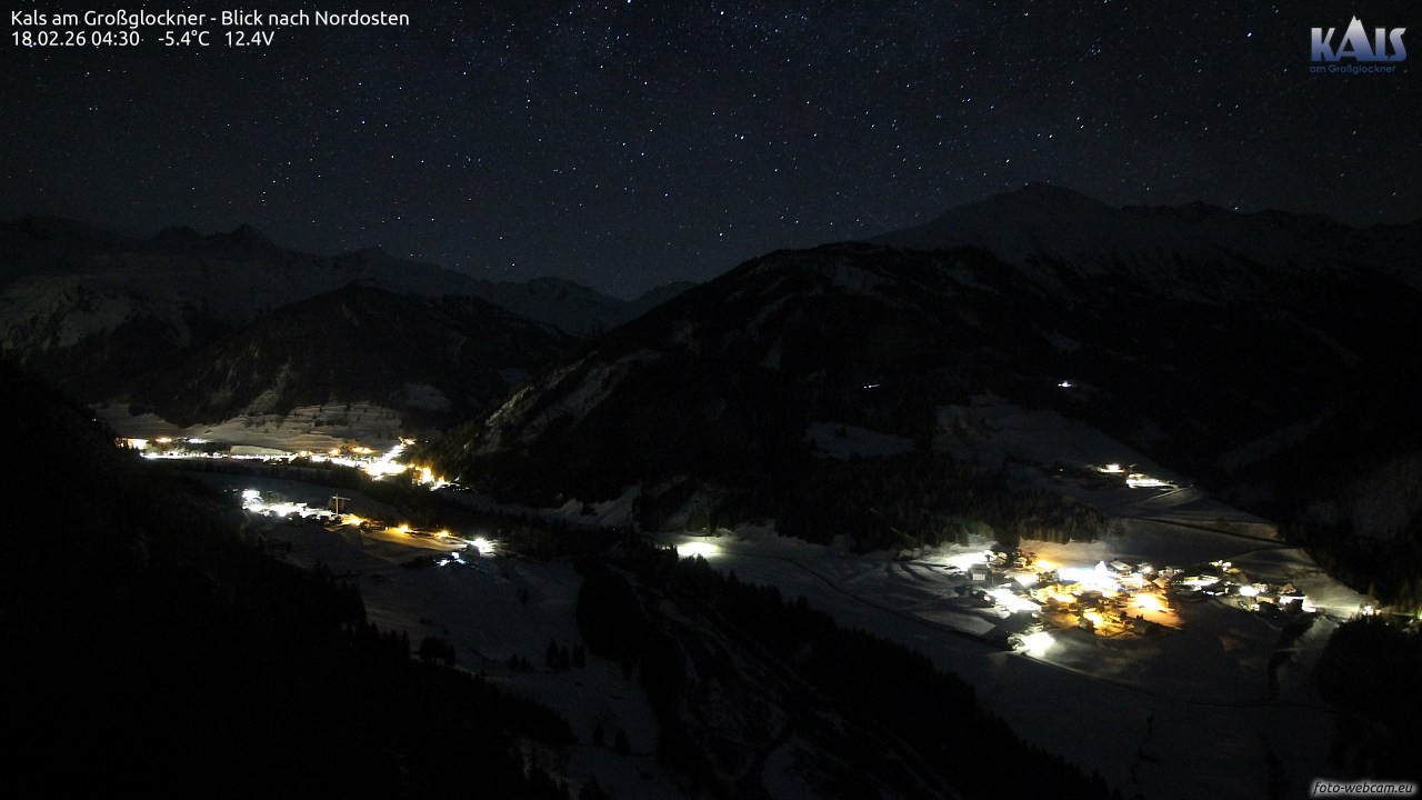 Archiv Foto Webcam Kals am Großglockner - Nordost
