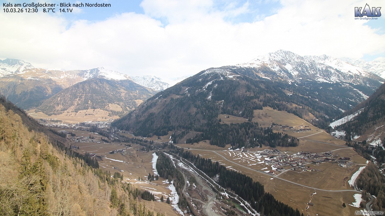 Archiv Foto Webcam Kals am Großglockner - Nordost