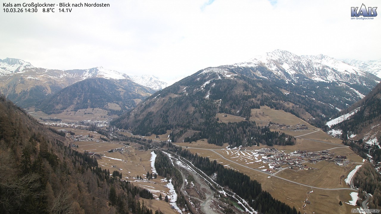 Archiv Foto Webcam Kals am Großglockner - Nordost