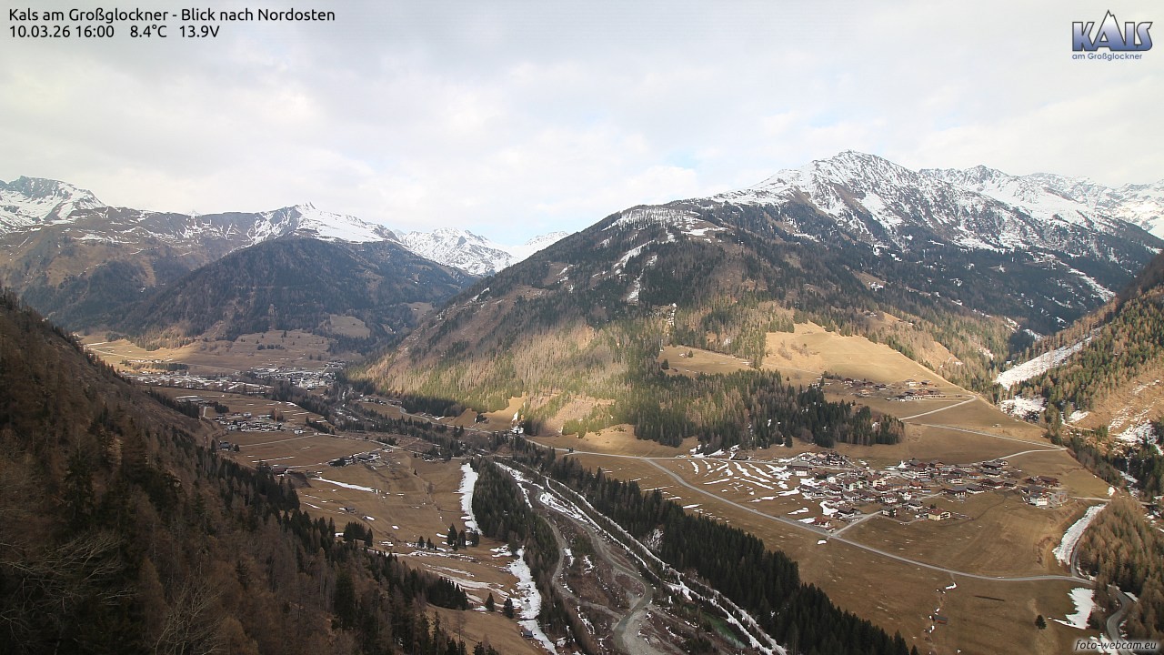 Archiv Foto Webcam Kals am Großglockner - Nordost