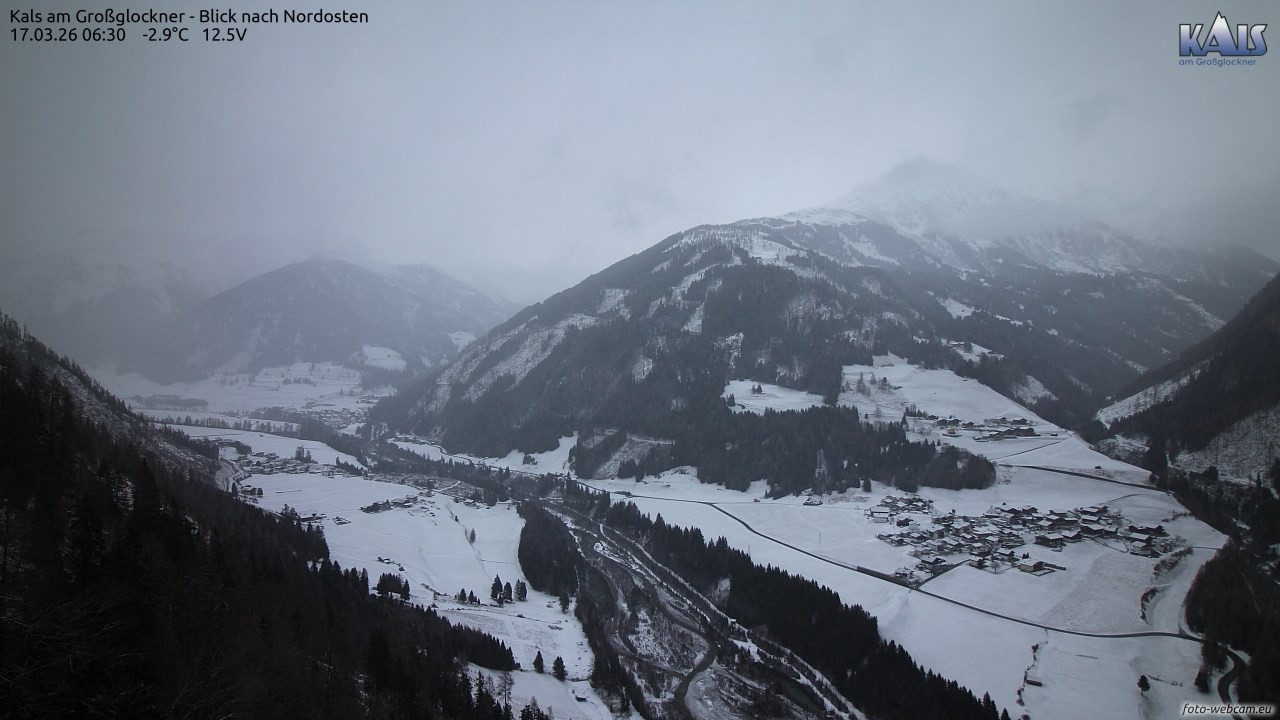 Archiv Foto Webcam Kals am Großglockner - Nordost