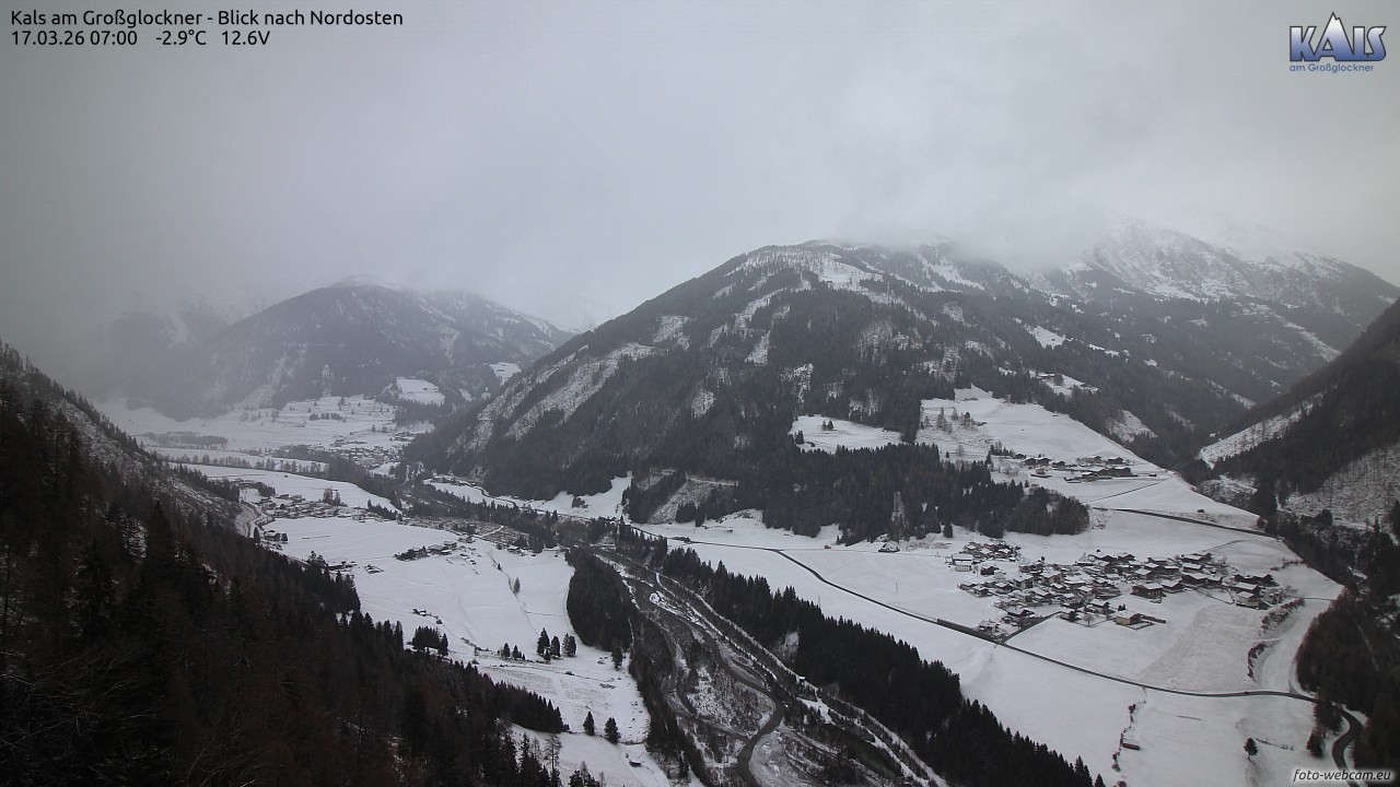Archiv Foto Webcam Kals am Großglockner - Nordost