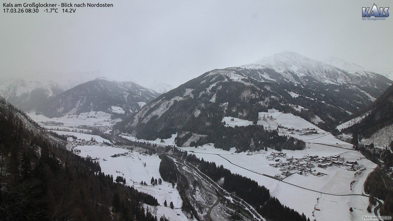 Archiv Foto Webcam Kals am Großglockner - Nordost