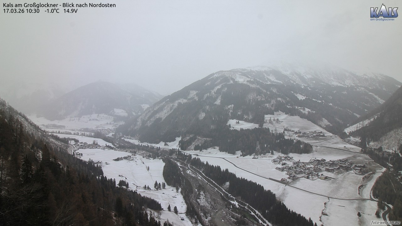 Archiv Foto Webcam Kals am Großglockner - Nordost